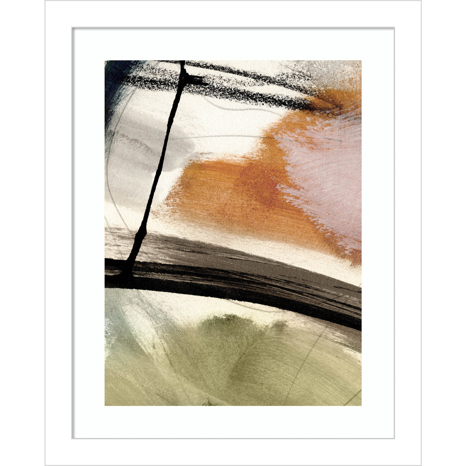 Cleve "Light No. 2" Print by Dan Hobday, White, 13" H x 11" W