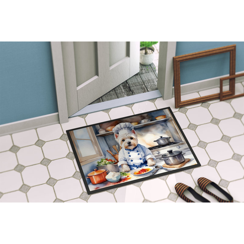 Dorus Non-Slip Indoor Only, Outdoor Doormat, 24" W x 36" L
