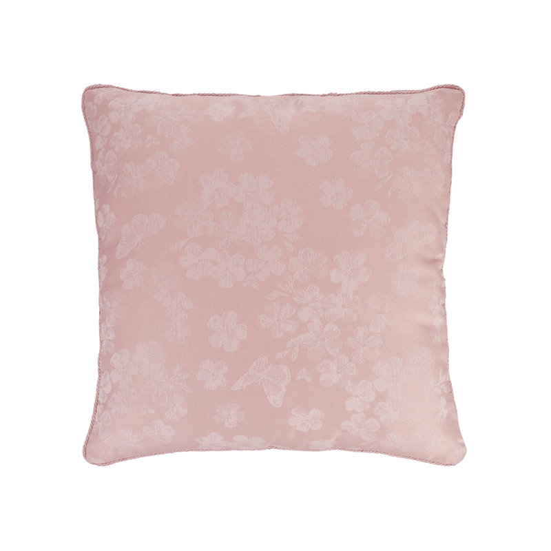 Avonia Floral Square Cushion Cover, Blush Pink