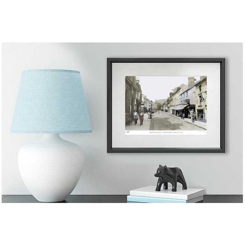 Abergavenny, Frogmore Street 1914 - Single Picture Frame Print, 40cm H x 50cm W x 2.3cm D