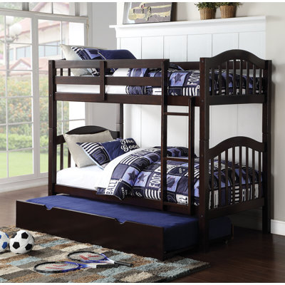 Fredette Twin Over Twin Standard Bunk Bed with Trundle