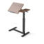 Bureau pour travailler debout réglable avec roulettes, table pour ordinateur portable réglable en hauteur et en angle - Bureau mobile pour bureau à domicile, noyer et noir