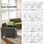 3 Piece Chenille Standard Living Room Set-132843851