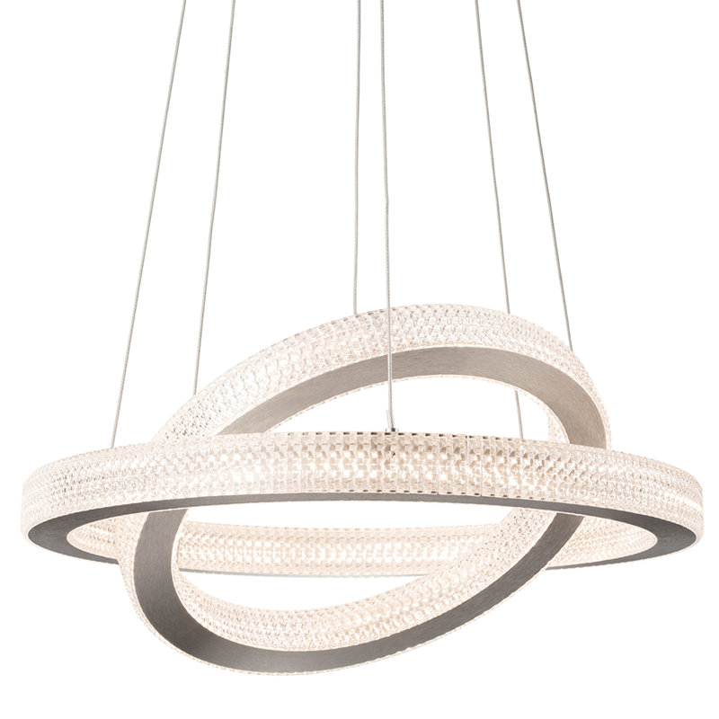 2 - Light Silver LED Unique/Statement Pendant