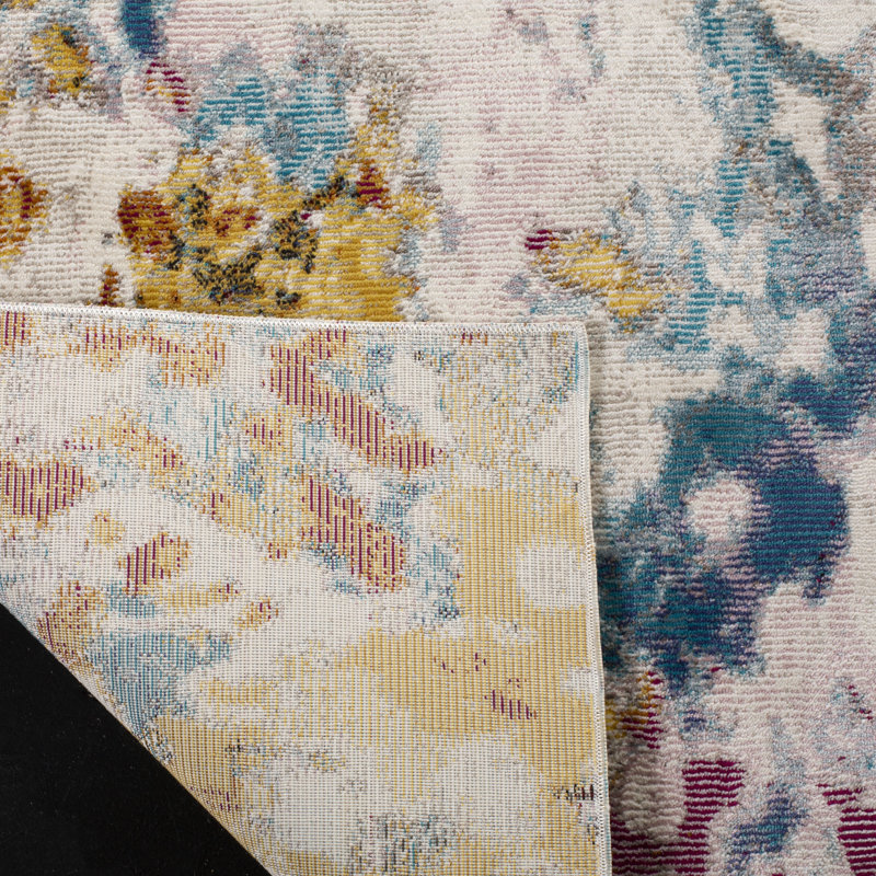 Malta Performance Abstract Rug, Runner 2' x 8'