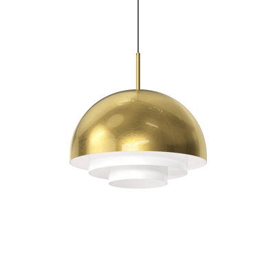 Modern Tiers Single Light Metal Dimmable LED Pendant