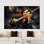 "Elegant Abstract Violin", impression sur toile en verre trempé moderne, 1P