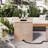 Outdoor Propane Tank Cover Table With Vertical Slats, MGO Propane Holder Hideaway For 20 Lb Gas Tank, Square Top Side Table With Handle Slots, Propane Not Included, Suitable For Patios-37843620