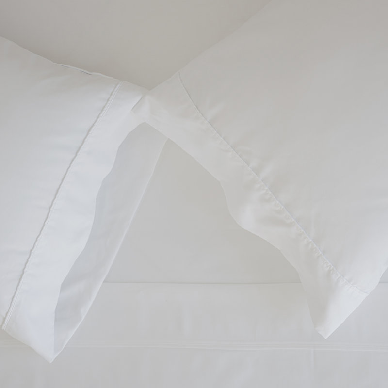 Botanical Dream 1000 Thread Count Bamboo Blend 2pc. Pillowcase Set, White, Queen