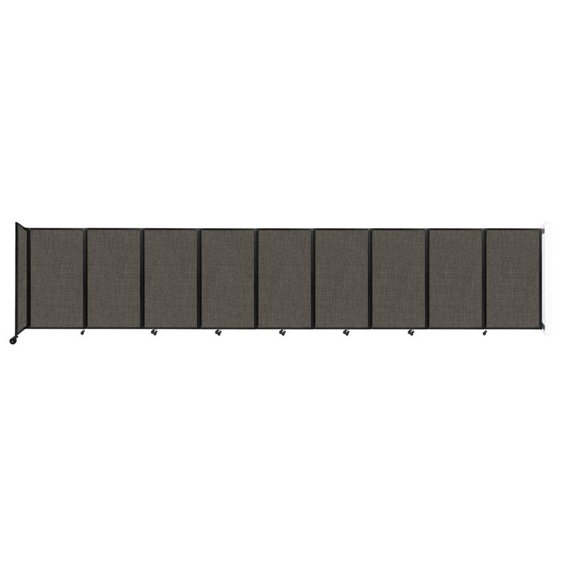 11 - Cloison pliante à panneaux, 9, Moka, H 60 po x l 300 po x P 12 po