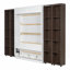 Grand lit escamotable avec portes de rangement - aucun sommier nécessaire, solide et amp; Durable-1260268645