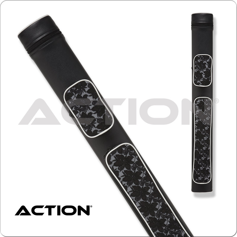 14" Pool Cue Case, Black/White