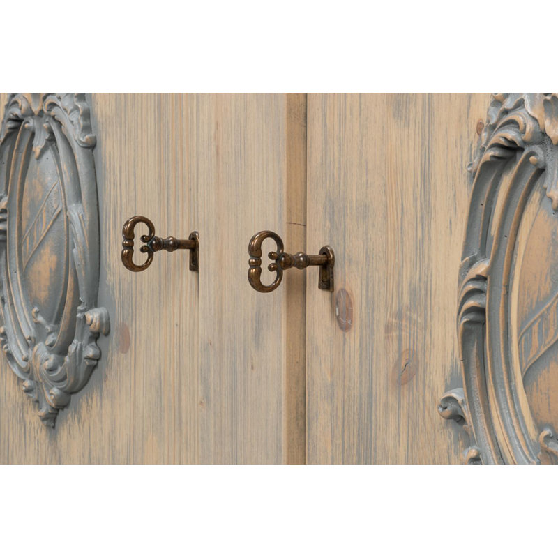 Crested 96'' W Solid Wood Sideboard, Carmine Legno Tranparent