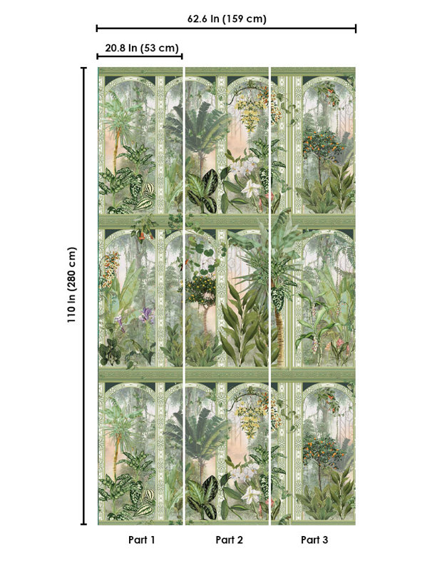 Papier peint floral Ammaley