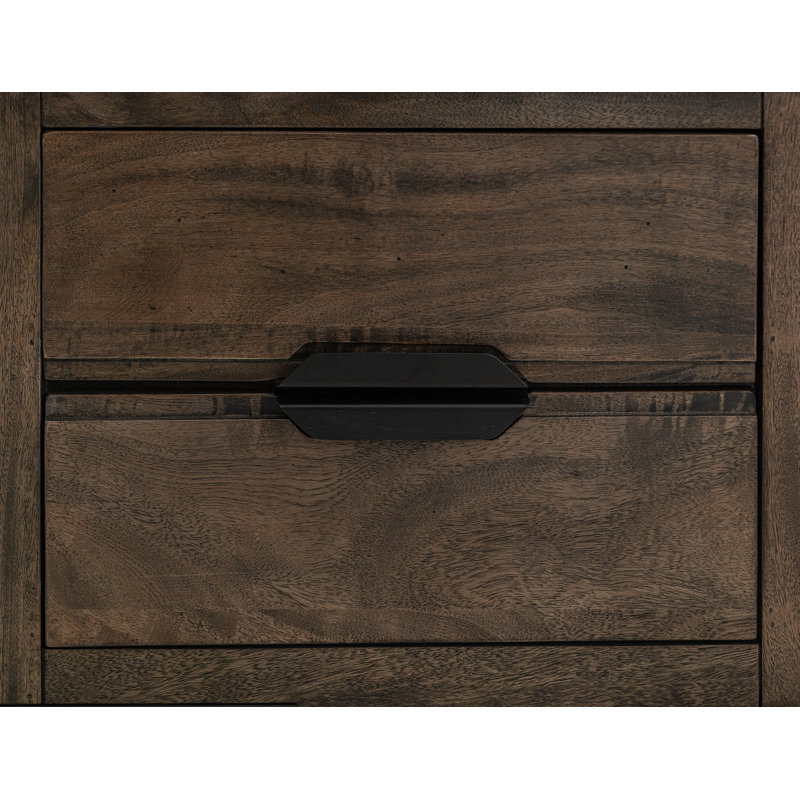 Dark Mita 1 Drawer, 1 Shelf, Chairside Table