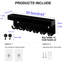 Metal Wall Organizer with Key Hooks-2008442521