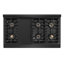 Dessus de table ZLINE Autograph de 48 po avec 8 brûleurs DuoPro et accents bronze-657002503