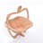 Folding Fruit Basket APPLE Bowl Collapsible Bamboo Basket