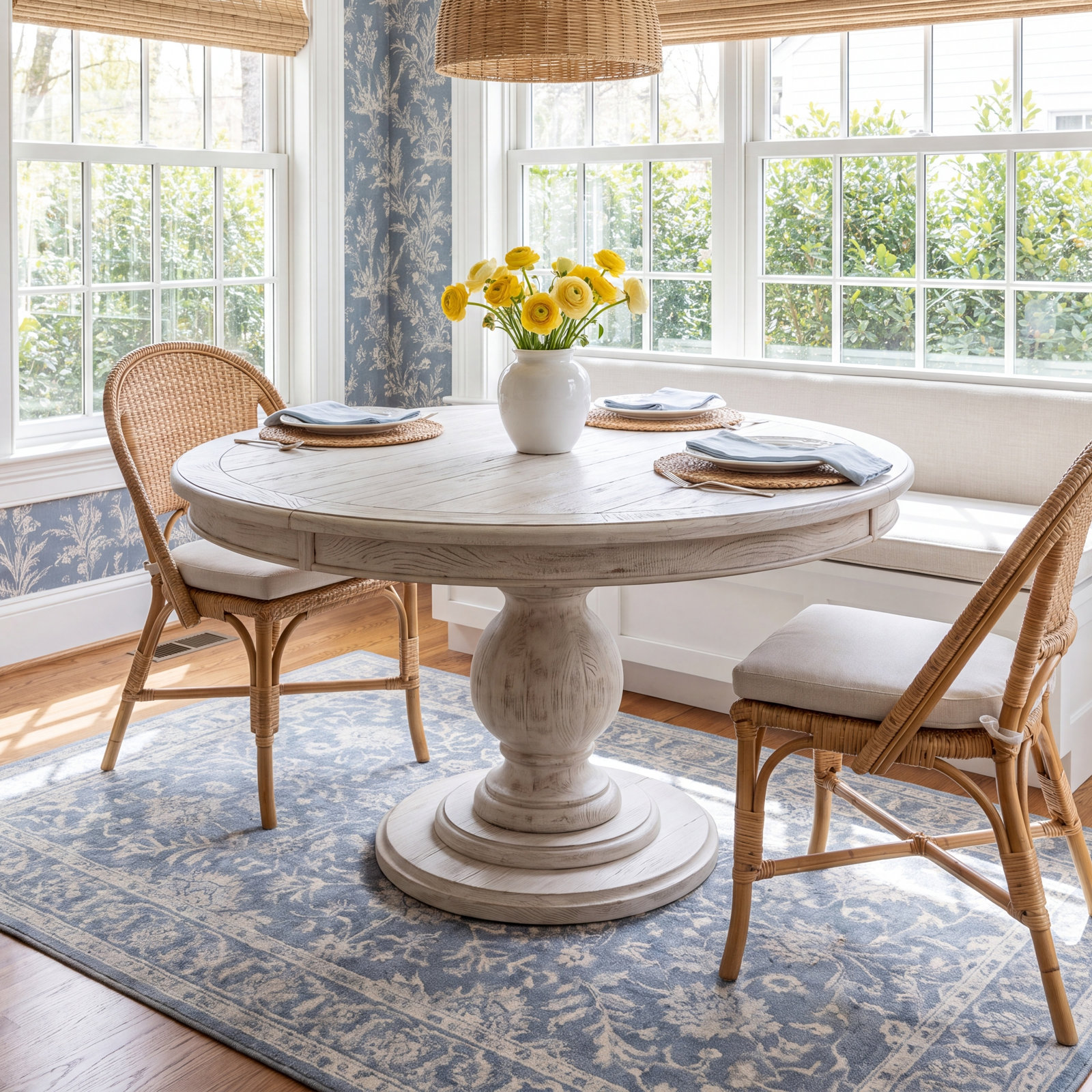 Tanisha Mango Dining Table, Dark Oak, 60" W x 60" L