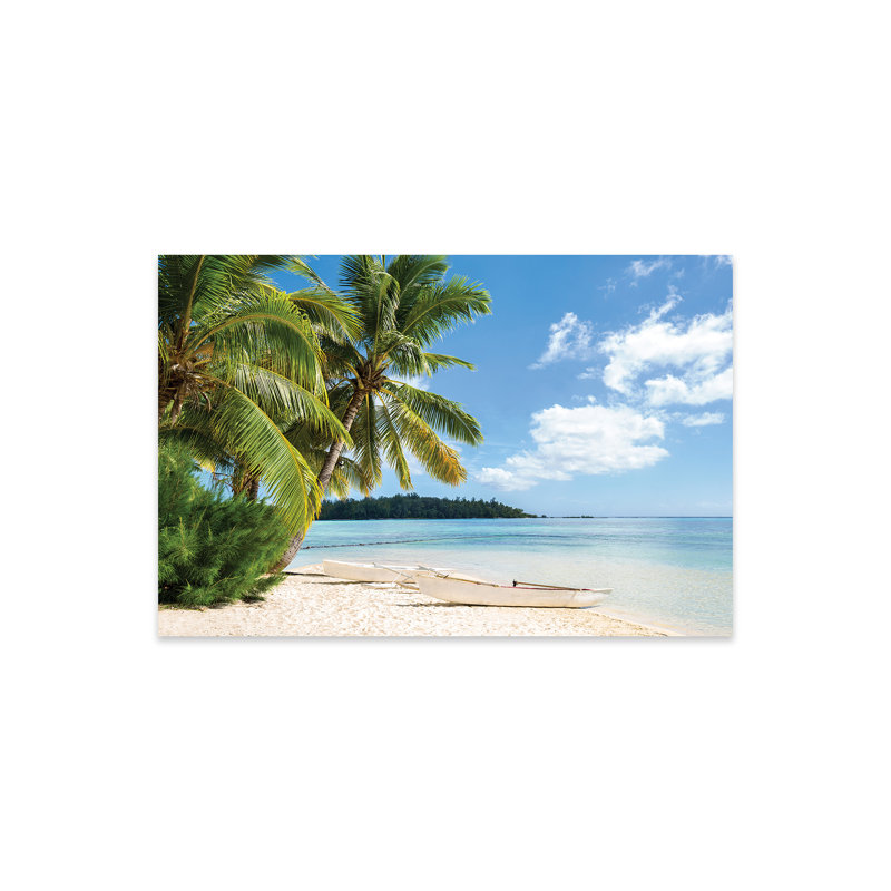 Impression de plage tropicale sur verre acrylique