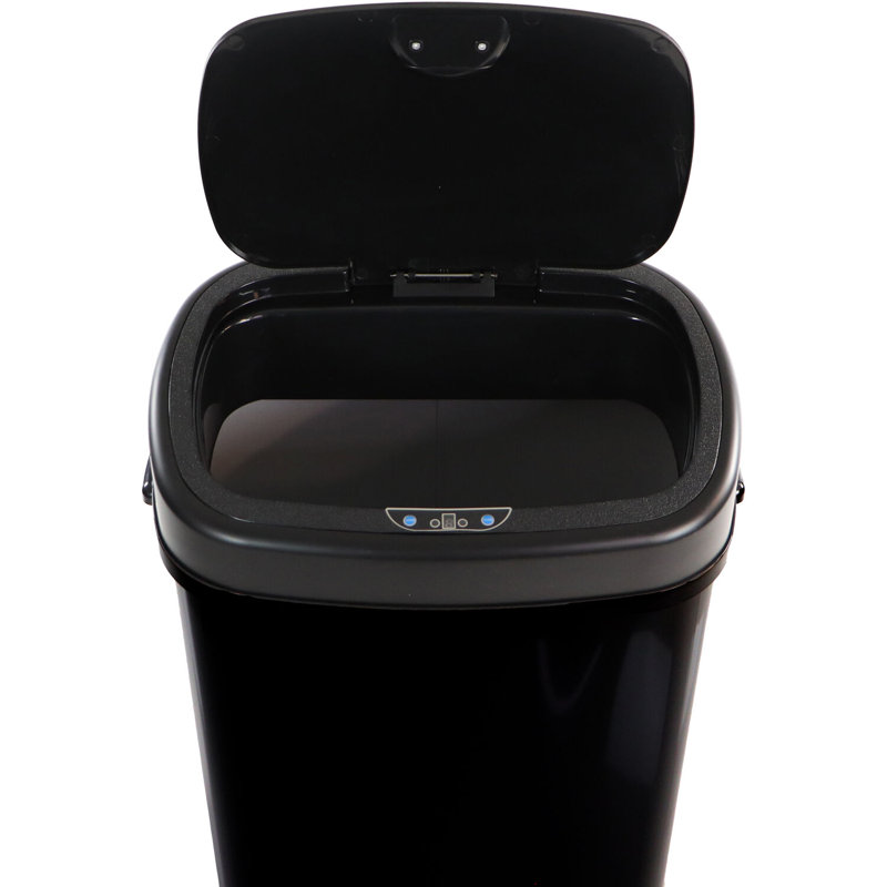 Steel Motion Sensor Kitchen Trash Can - 13.2 Gallons