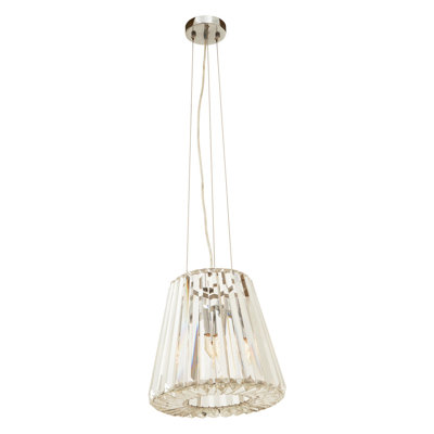Amaud 3 - Light Silver Bell Pendant