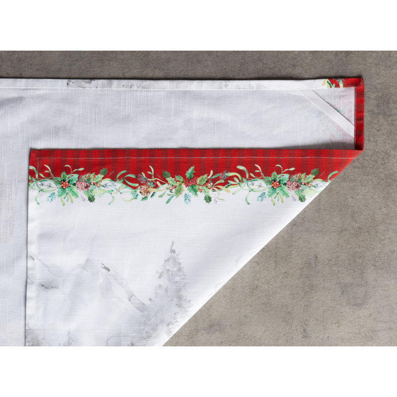 Maison d'Hermine Tradition de Noël - Ensemble de 3 torchons de cuisine 100 % coton - 51 x 70 cm