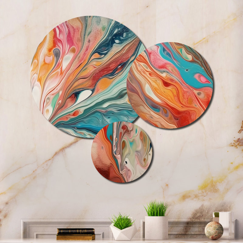 Abstract Wall Decor on Metal