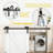 Single Track Bypass Double Door Barn Door Hardware Kit-61835840
