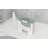 Naftali Rectangle Glass Reception Desk