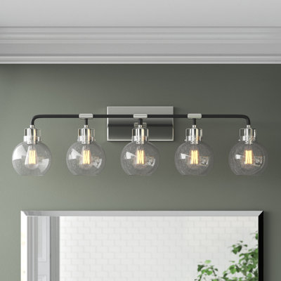 Éclairage de salle de bain à intensité variable 5 lumières Byrne