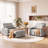 Zhenya 3-In-1 Convertible Accent Chair, Pull-Out Upholstered Sleeper Sofa Bed With Accent Pillow (Set of 2)-128966700