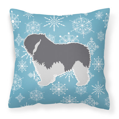 Winter Snowflakes Indoor/Outdoor Throw Pillow