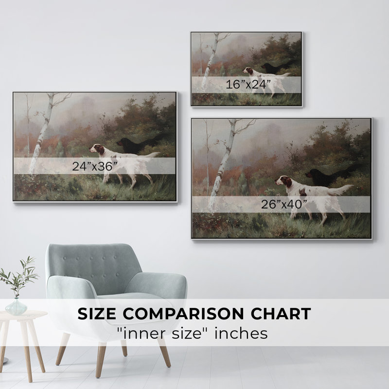 Paysage rétro - CCLIX, H 25 po x l 37 po x P 2 po, Toile encadrée flottée blanche