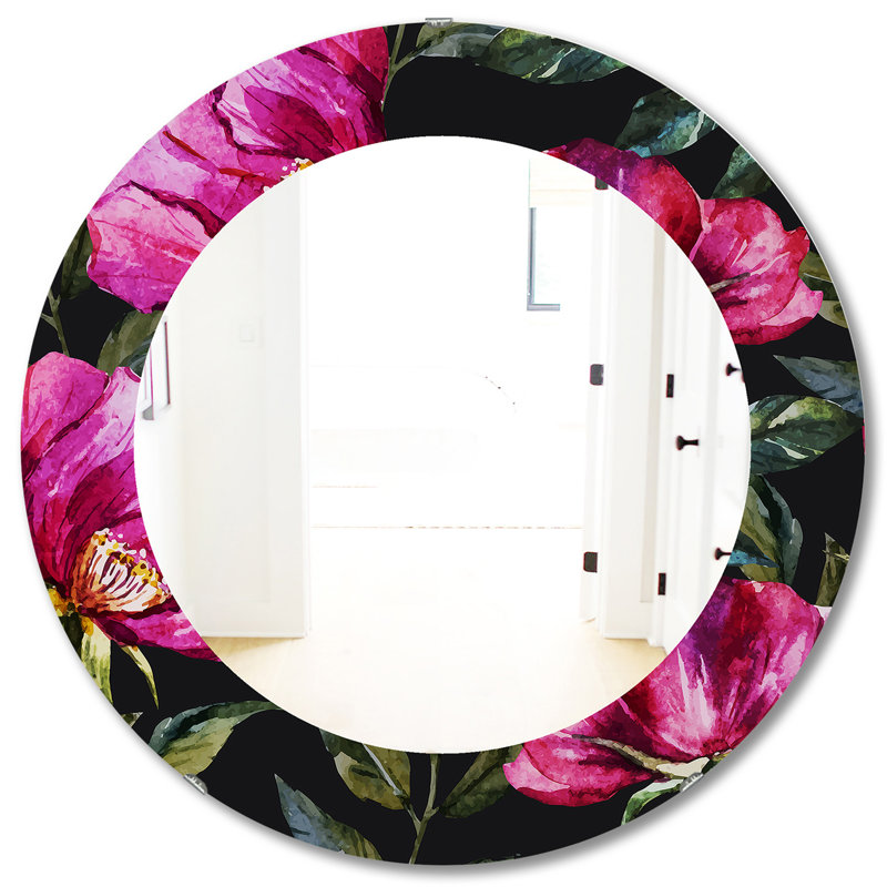 Miroir mural Obsidian Bloom 25, H 31,5 po x l po