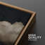 "Moody" noir pastel abstrait nuage minimaliste moderne, art mural 2 pièces-98126381-98126382
