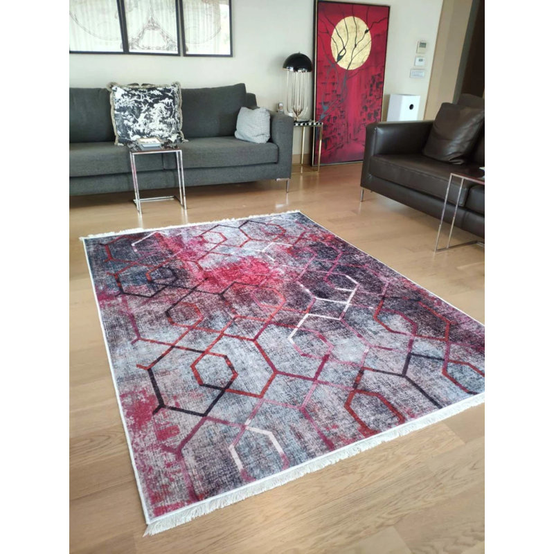 Tapis Matarranz avec envers antidérapant, Tapis de couloir 5 pi 3 po x 14 pi 9 po