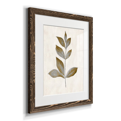 Bronze Leaf I - cadre photo, reproduction d'art sur papier