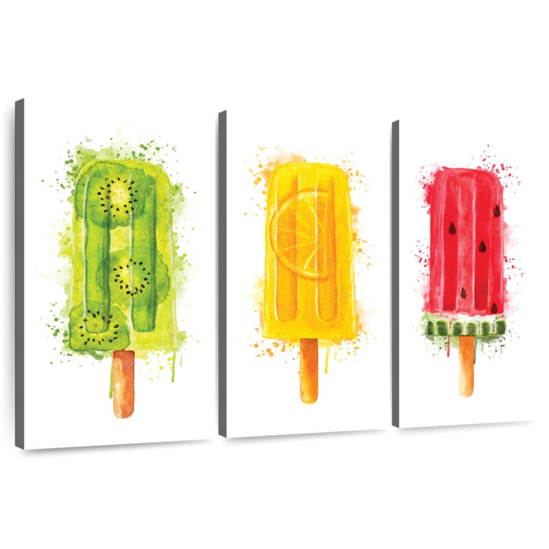 Yarlin Fruity Popsicles Splatter, 24" H x 38" W