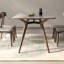 Ensemble de chaises de table de salle à manger en bois massif et en pierre-106445281