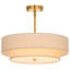 Maskell 4-Light Fabric Semi Flush Mount Ceiling Light Chandelier-1147556284