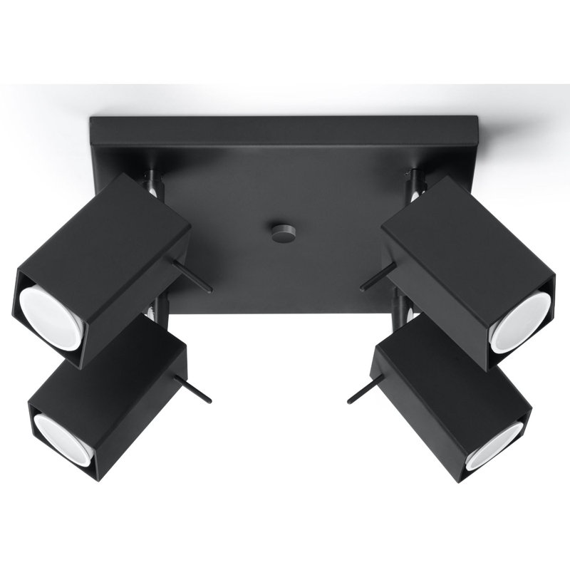 Cardiff Flush Mount, Black
