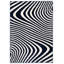 Tapis géométrique bleu / vert tissé à la machine Zuma-1458569868