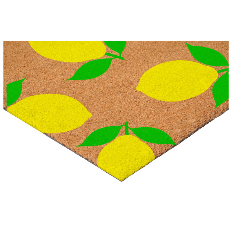 Paillasson citron 17 po x 29 po