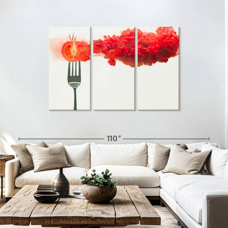Yarlin Disintegrated Tomato, 48" H x 74" W