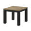 Table de salon moderne: bois brun noir et carré rectangulaire: pour