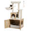 Modern Wood Cat Condo With Litter Box-889494969