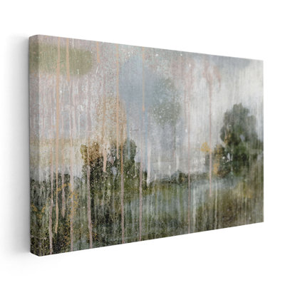 «Paint Splattered Landscape I», reproduction d'art sur toile