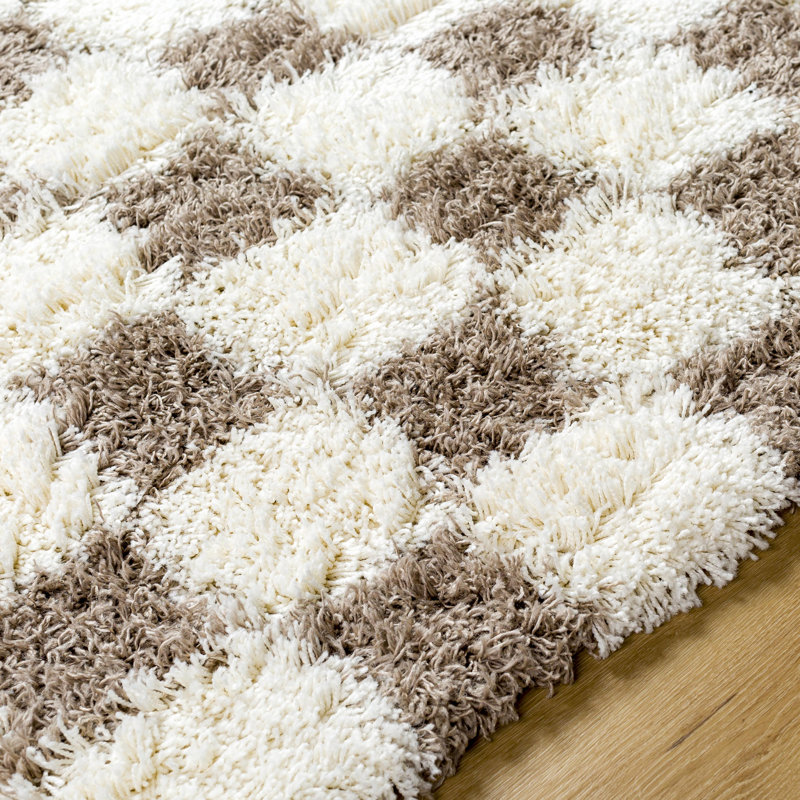 Tapis brun en polypropylène tissé à la machine Haefner, Rectangle 7 pi 10 po x 10 pi 2 po