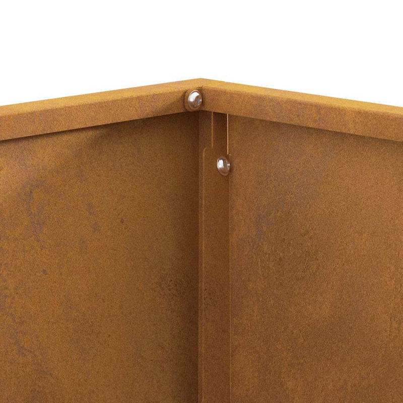 Outdoor Fire Pit for Heating, Brown, 30cm H x 60cm W x 60cm D